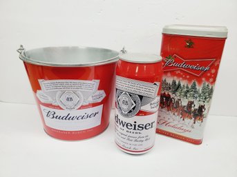 Budweiser Lot - Pale, Bluetooth Speaker & Empty Tin