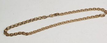 Vintage Gold TONE Anchor Link  Chain Bracelet