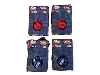 Four ABUS 3-digit Combination Pad Locks - NEW