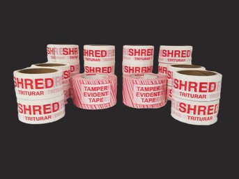 NEW Rolls Tamper Evident & Shred Tape