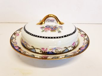 Vintage Phoenix China Covered Butter Dish Cecho Slovakia