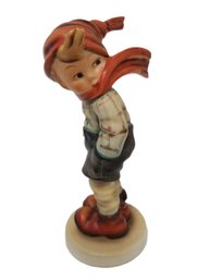 Vintage 1960's M.J. Hummel 'March Winds' Porcelain Figurine #43 - Made In West Germany