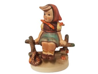 Vintage Hummel Goebel 'Wayside Harmony' Girl Porcelain Figurine #112/30 - Made In West Germany