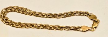 18K Gold RVL Woven Multi-chain Bracelet (6.7 Grams)