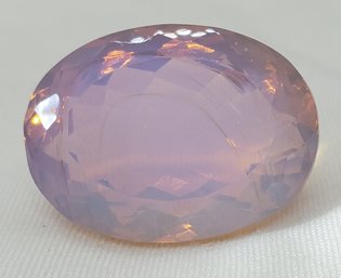 Enormous 97.30 Ct Synthetic Pink Opal