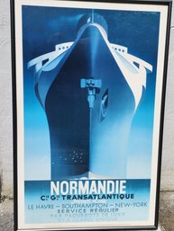 AM Cassandre Normandie Poster Framed