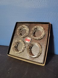 Fostoria Crystal Napkin Rings.  In The Box And Unused.  - - - - - - - - - - - - - - - - - - Loc: S1 In Box