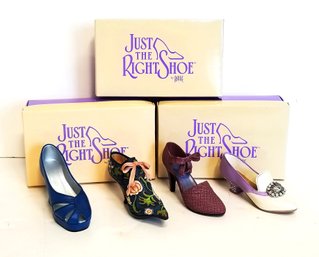 Set Of 'Just The Right Shoe' Collectible Miniature Shoe Figurines (Lot 5)