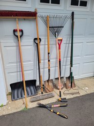 Yard Tool Group.  All Of This.  Nice Group For The Summer.  - - - - - - - - - - - - - - - - - - Loc: Patio