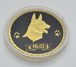 K-9 Police Dog Challenge Coin