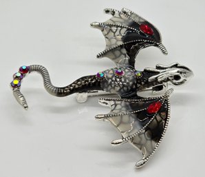 Multi-Color Dragon Brooch