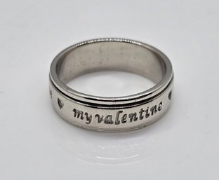 Size 10 My Valentine Sterling Spinner Ring