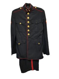 Vintage USMC U.S. Marine Corps Dress Blues Jacket & Pants