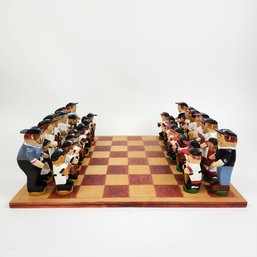 Artisan Made Baseball Themed Chess Set