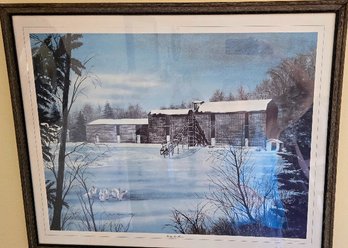 Limited Edition Earl Moore Framed Lithograph #191/1000 C1974