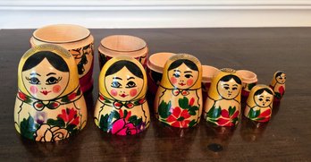 Vintage Russian Babushka Nesting Dolls