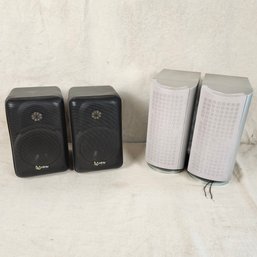 Two Pairs Of Speakers Sharper Image And Infinity