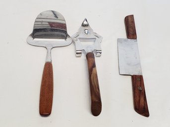 Vintage Mid Century Modern Cheese Slicers & Can Opener - Norway & Japan