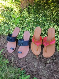 Tory Burch Summer Sandal Pair.  These Look Un-worn. - -- - - ---- - - - - - - - - - - - - - - - Loc: Cab1