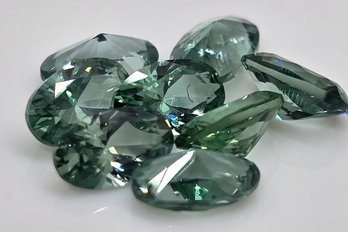 8 Green Sapphires