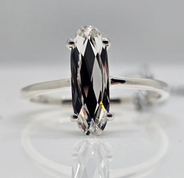 Swarovski Crystal Ring In Sterling Silver