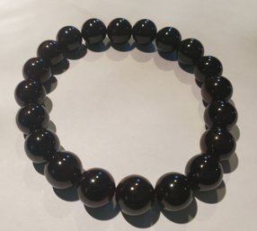 Impressive 206 Ct Natural Tea Tourmaline Round Beaded Stretch Bracelet