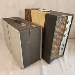 Two Vintage Record Players RCA And Emerson