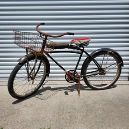 Vintage Bicycle With Basket