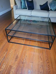 Coffee Table. Metal And Glass Purchased In New York City.