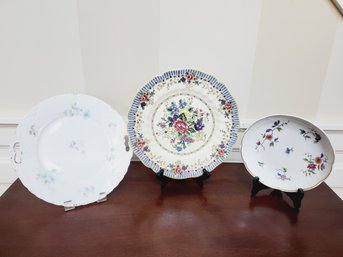 Three Vintage Porcelain Plates / Platters - Richard Ginori & Royal Doulton