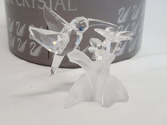 Vintage SWAROVSKI Crystal Hummingbird Figurine In Original Packaging