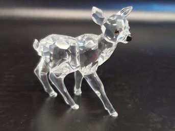 Retired Swarovski Crystal Fawn Crystal Figurine