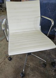 Herman Miller Eames Aluminum Chair, White (2)