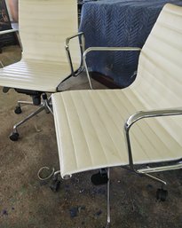 Herman Miller Eames Aluminum Chair, White (2)