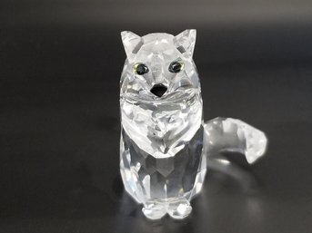 Swarovski Crystal Sitting Cat Figurine 7634 With Original Box     #1