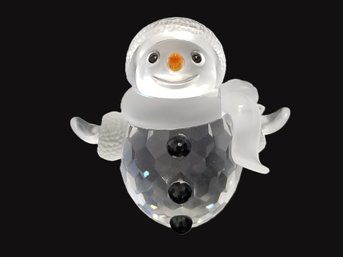 Swarovski Crystal Snowman Figurine 7475 In Original Box   #5