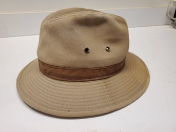 Men's London Fog Size Small Cotton Twill Adventure Hat