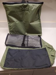 Two New ORVIS Ripstop Nylon Army Green Pouches