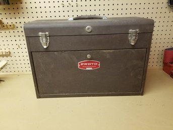 Vintage Proto Professional 7 Drawer Machinist's Tool Chest Box