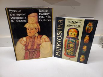 Two Russian Hardcover Books - Russian Jewelry & Matryoshka Nesting Dolls