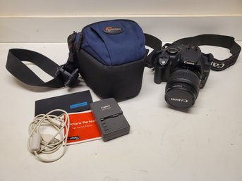 CANON EOS Rebel XT (DS126071) 8MP Digital SLR Camera W/ EFS 18-55mm Lens, Case, Charger & Battery