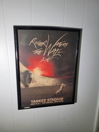 Roger Waters At Yankee Stadium Framed Poster.