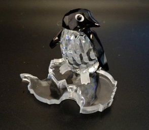 SWAROVSKI Austrian Crystal  Madame Penguin With Ice Flow Base With Original Box (lot XX)