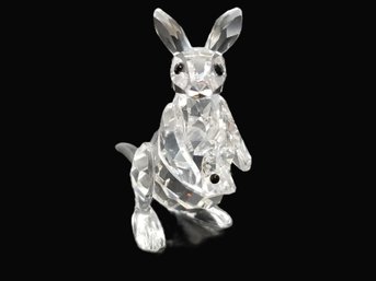 Swarovski Crystal Mother Kangaroo With Baby Figurine 181756 In Original Box  #13