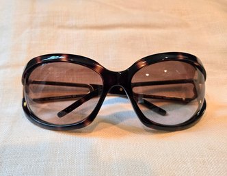 Jimmy Choo Designer Sunglasses In Tortoise With Gold Trim