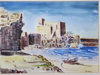 Robert Zentall Original Watercolor With Mat