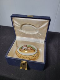 La Tallec Porcelain Egg With Gold Trim. Comes With Box.