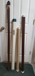 Four Empty Vintage Fly Fishing Storage Tubes - Including Orvis