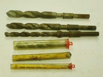 Several Carbide Masonry Drill Bits Including Ingersoll Rand