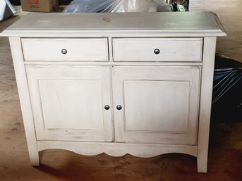 Off White Wood Dining Buffet Cabinet